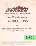 Sunnen-Sunnen Model MA & MAN Hoing Machine Operations & Parts Manual Year (1951)-MA-MAN-02